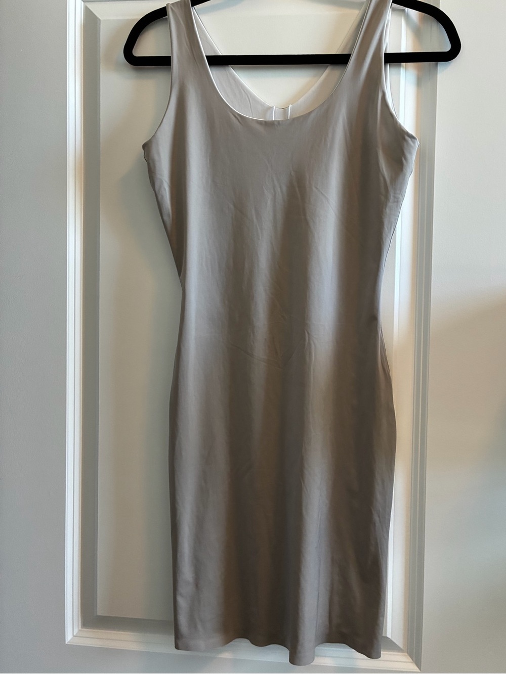 SPANX Sleek Taupe Scoop-Neck Shaping Slip Dress